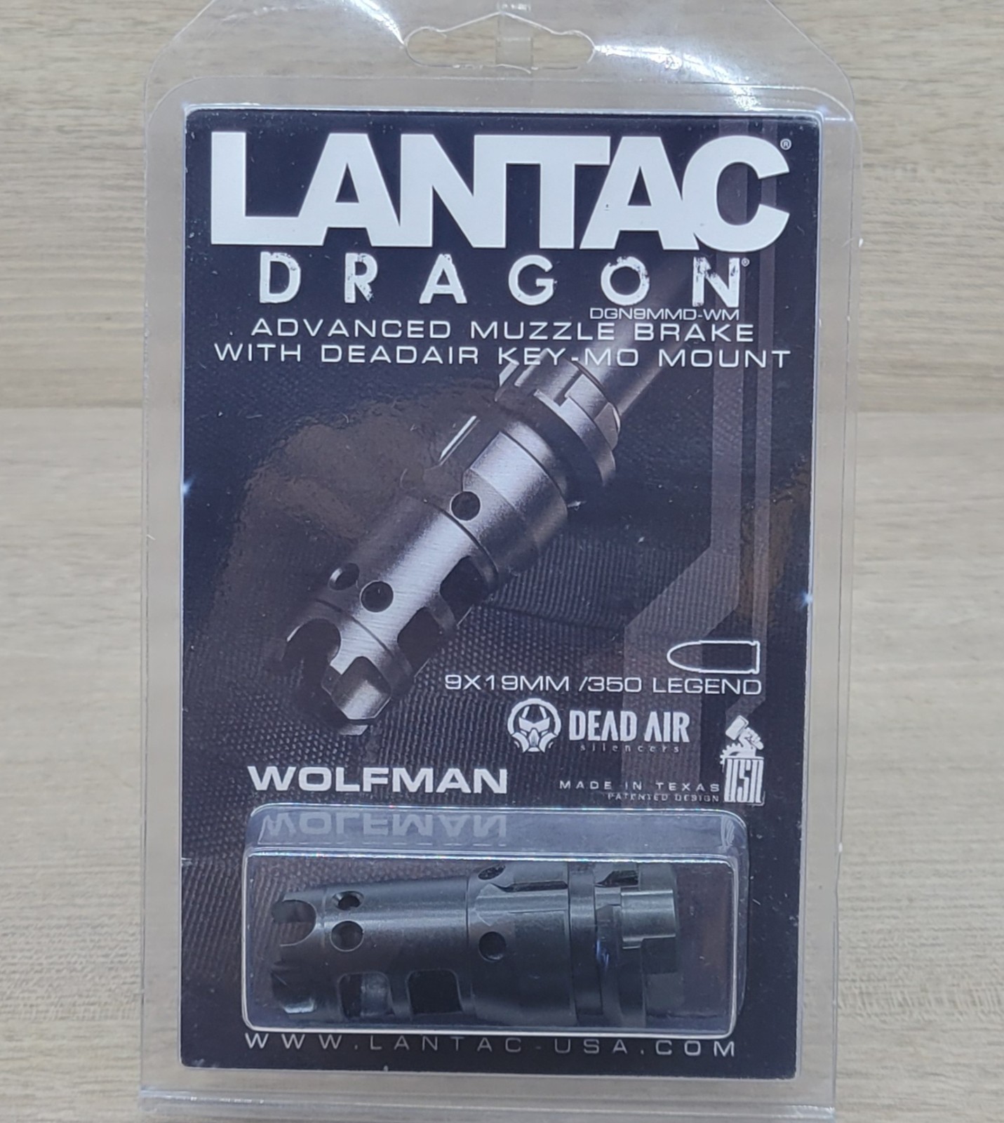 LANTAC DRAGON MUZZLE BREAK: DEADAIR KEY-MO MOUNT DGN9MMD-WM