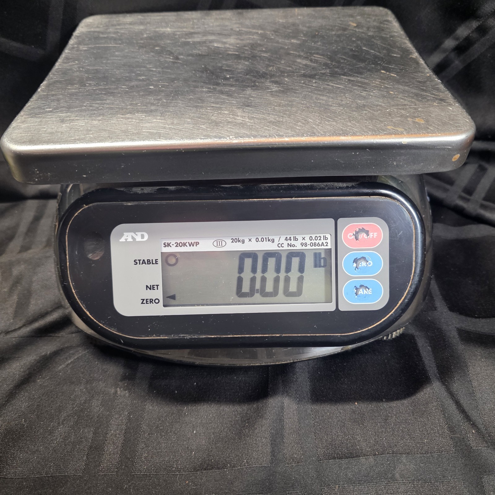SK-20KWP Wireless Commercial Stainless Steel Washdown Scale 44lb Capacity