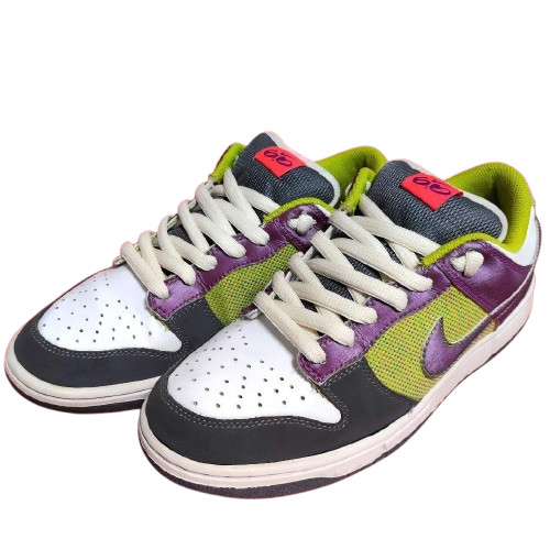 Nike Sneakers Shoes Dunk Low 6.0 Green Purple 314141-300 Men's US9 / JP27 EX