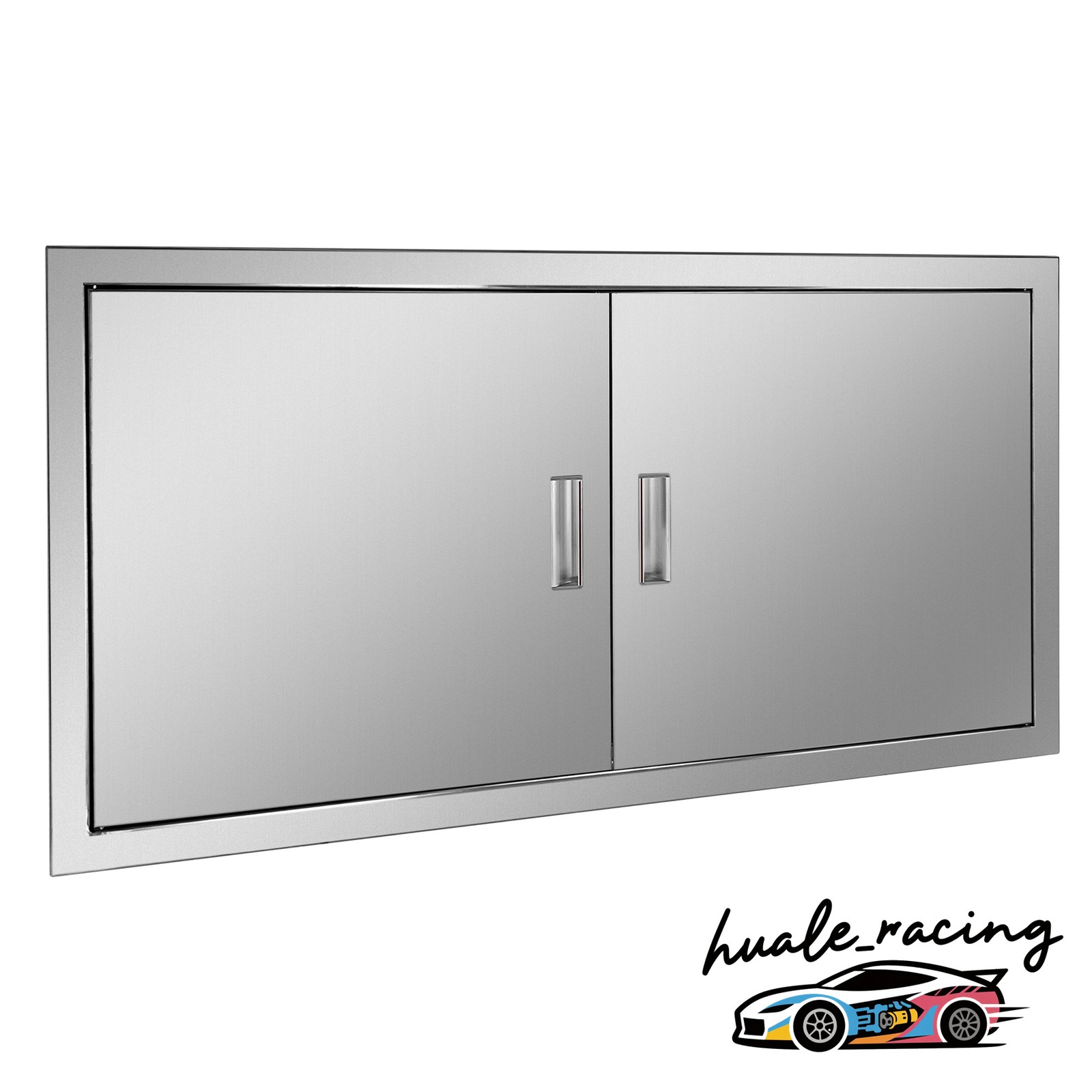 New BBQ Access Door  42W x 21H inch Double Outdoor Stainless Steel Kitchen Door