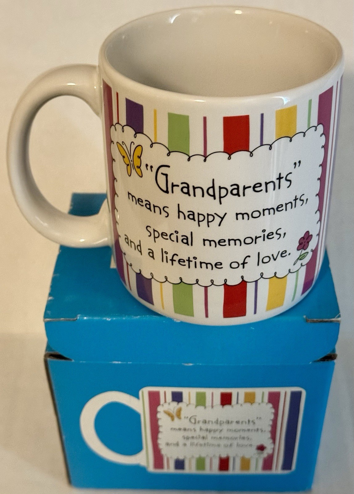 American Greetings Forget Me Not Grandparents Mug New In Box