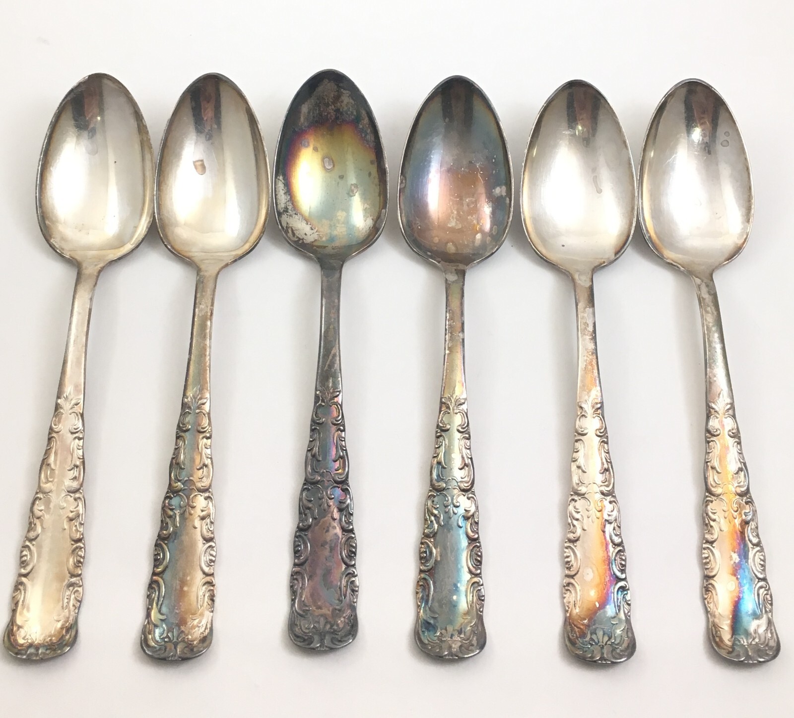 1847 Rogers Bros IS Portland Silverplate 6 Teaspoons Flatware