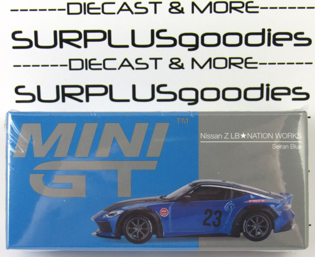 2024 Mini-GT Overseas Ed: Serian Blue NISSAN Z LB-Nation Works Item #MGT00732-L