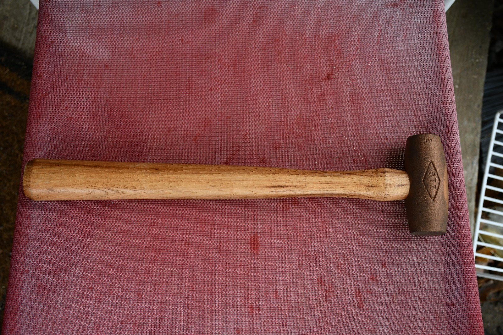 2lb red brass hammer