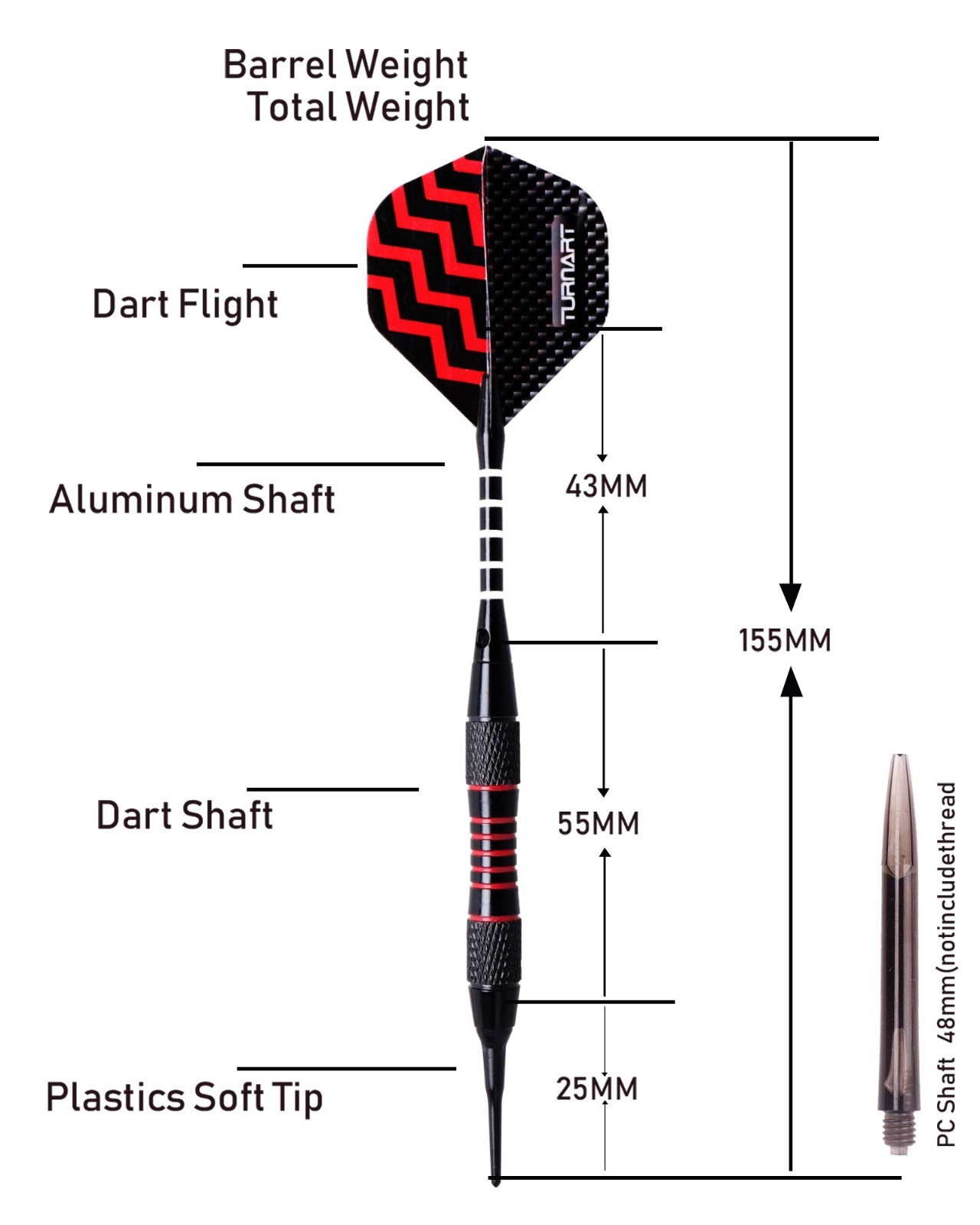 Professional Soft Tip Darts Set - 9 Pcs 18g for Electronic Dartboard + 50 Tips &