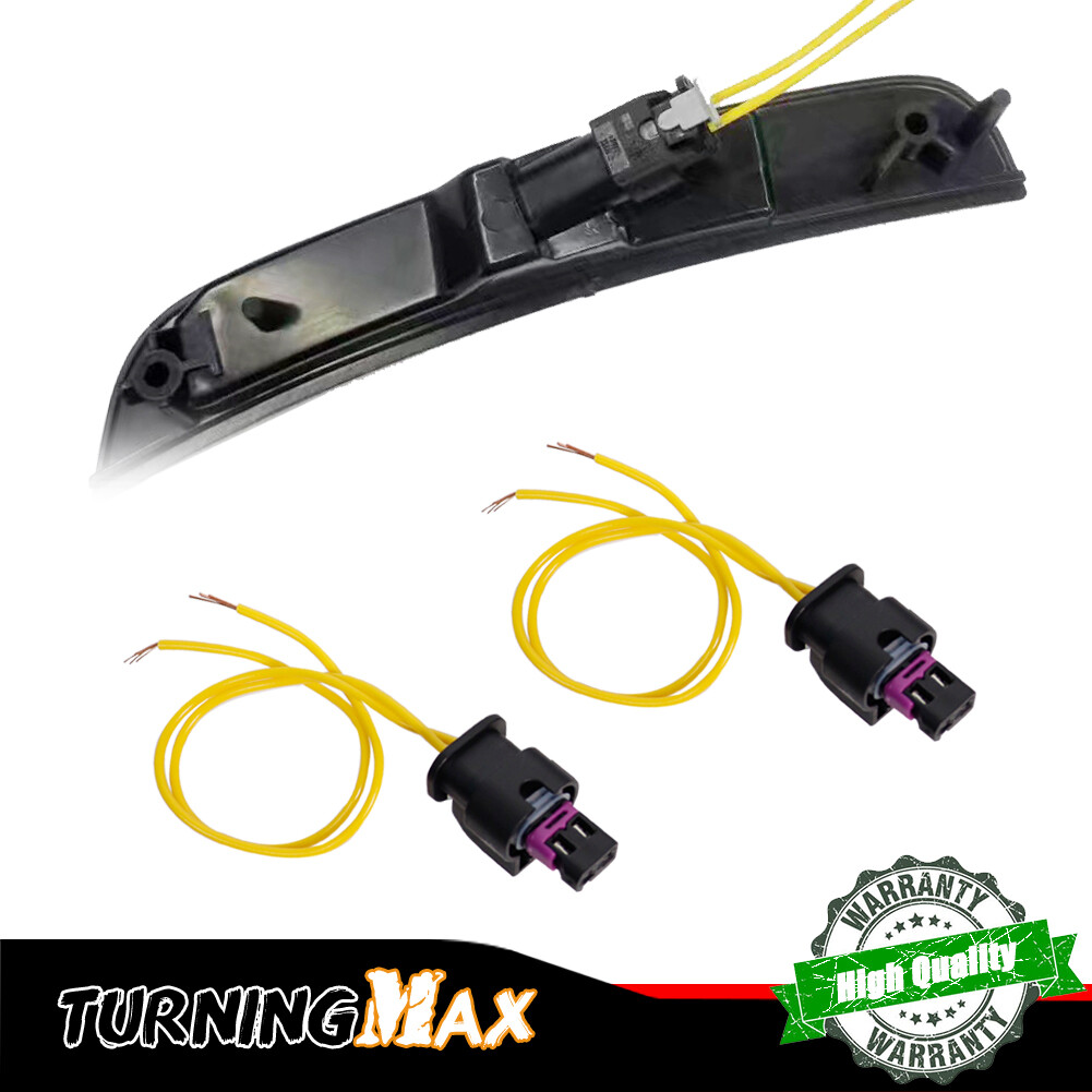 2PC Brand new OE Style Connectors Wires For 15-22 Chrysler 300 Side Marker Light