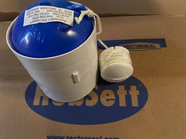 Rectorseal 97053 - 4" PVC HubSett Test Coupling (Horizontal) NEW