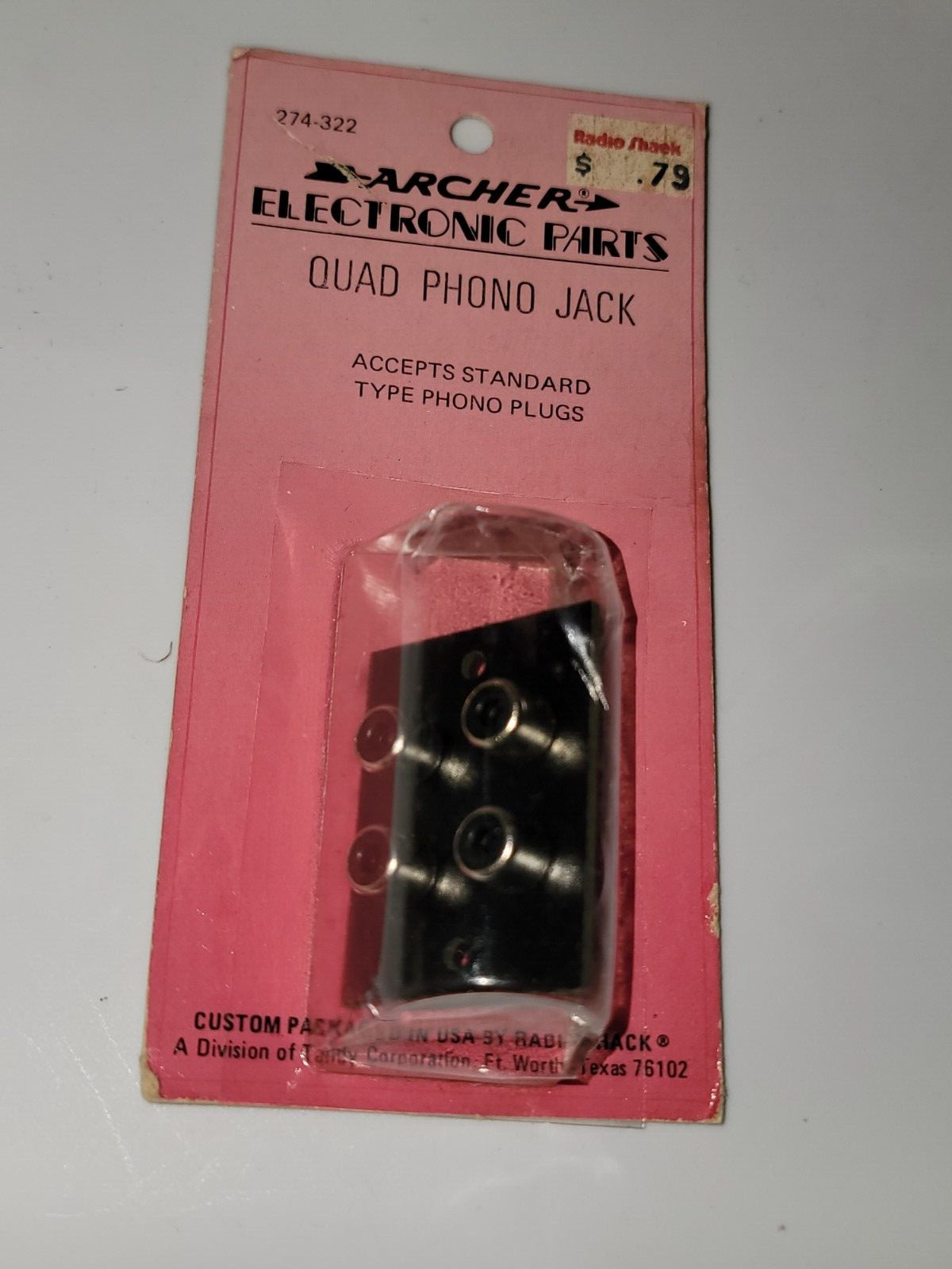 Archer Quad Phono Jack  #274-322A New NOS