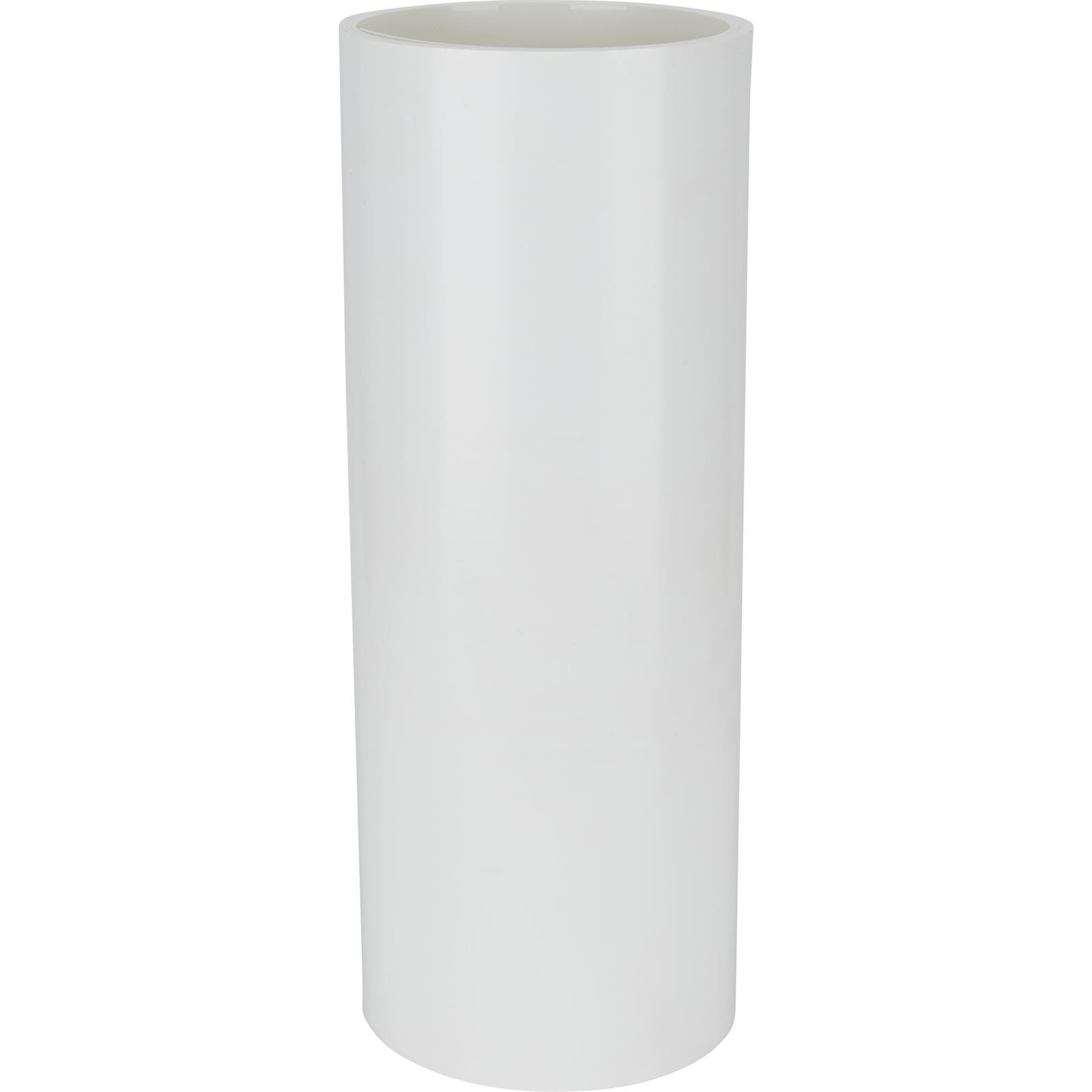 Colored Plastic HDPE Sheet 10 Ft Rolled, 1/8 Inch Thick, White