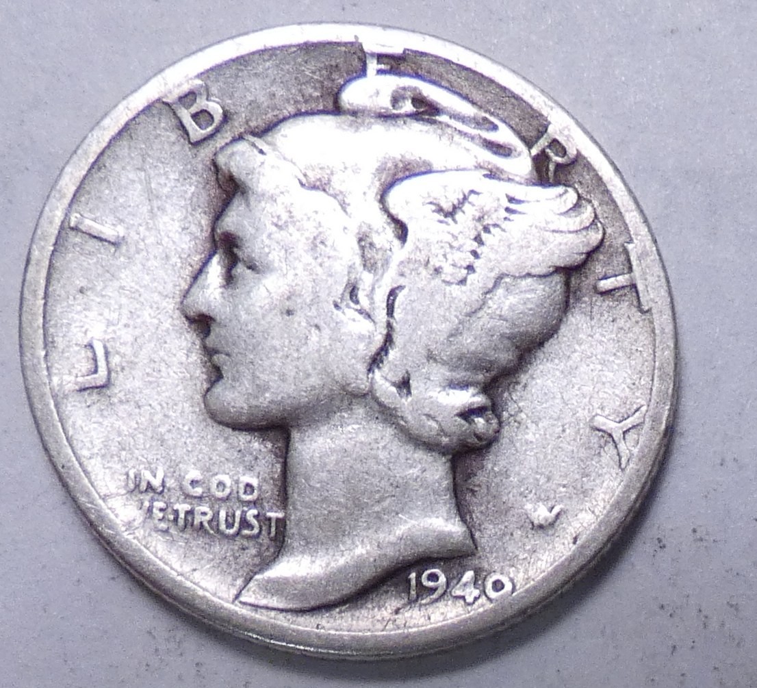 1940 P Mercury Dime 10c - 90% Silver