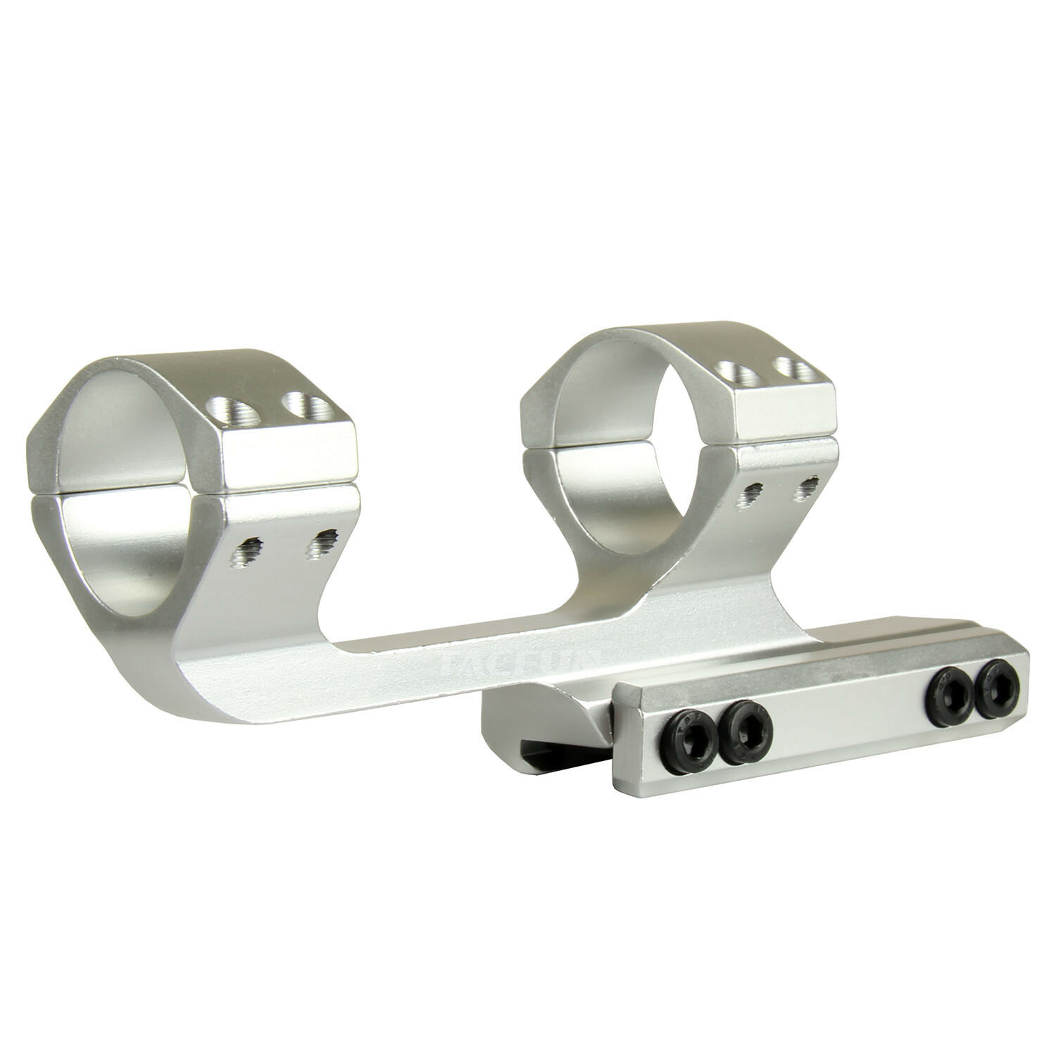 SILVER Slim Offset Cantilever Picatinny Weaver Scope Mounts 1"/30mm W Inserts