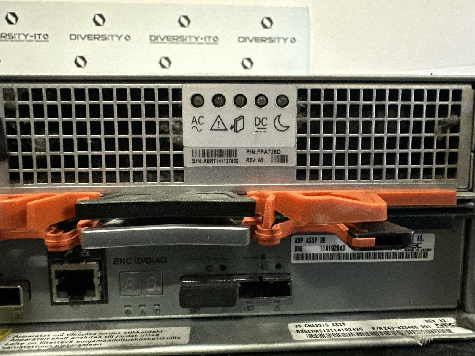 NEC NF5321-CR40ST STORAGE ARRAY W/ X12 3tb Hdd
