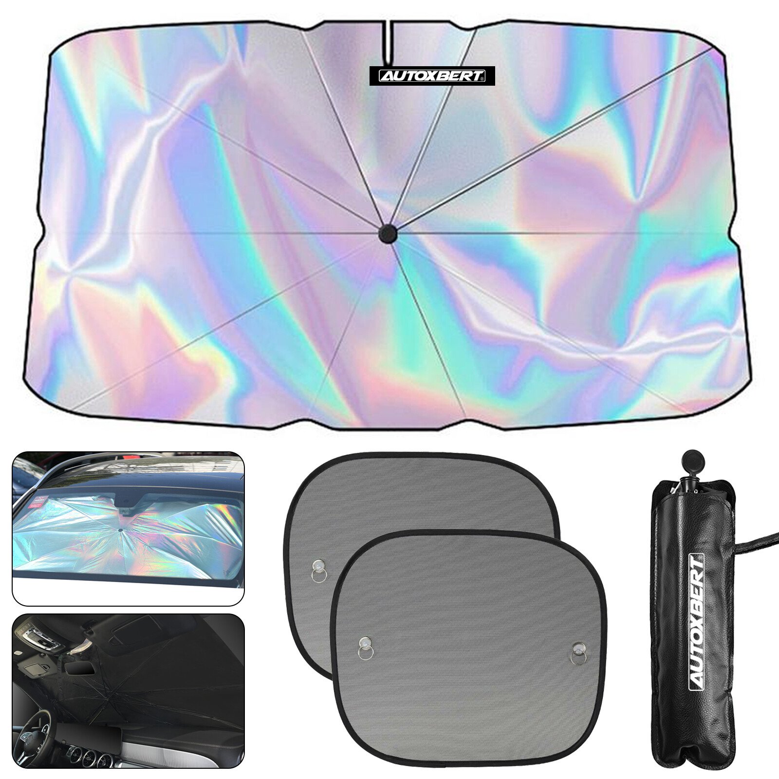 Car Windshield Umbrella Sunshade Heat Block Sun Shade Front Window Cover Mesh US