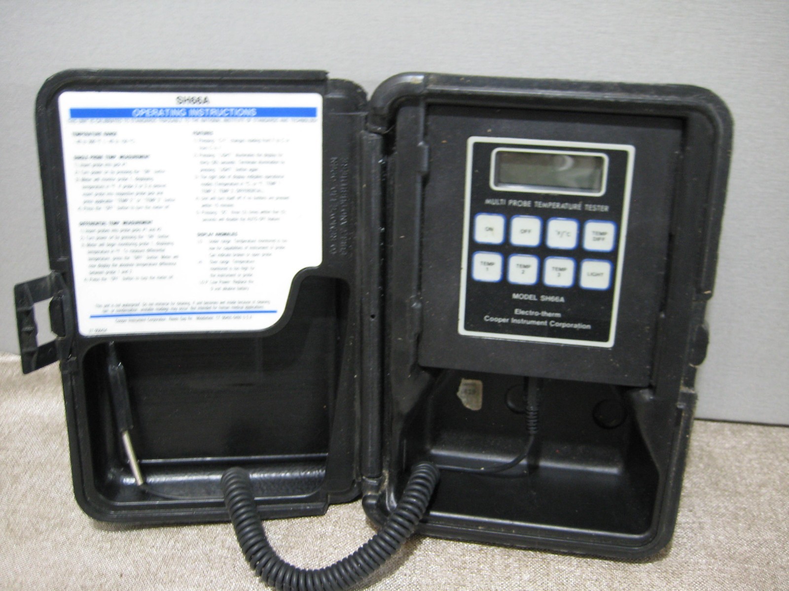 ELECTROTHERM SH66A DIGITAL TEMPERATURE MULTI PROBE IN CASE