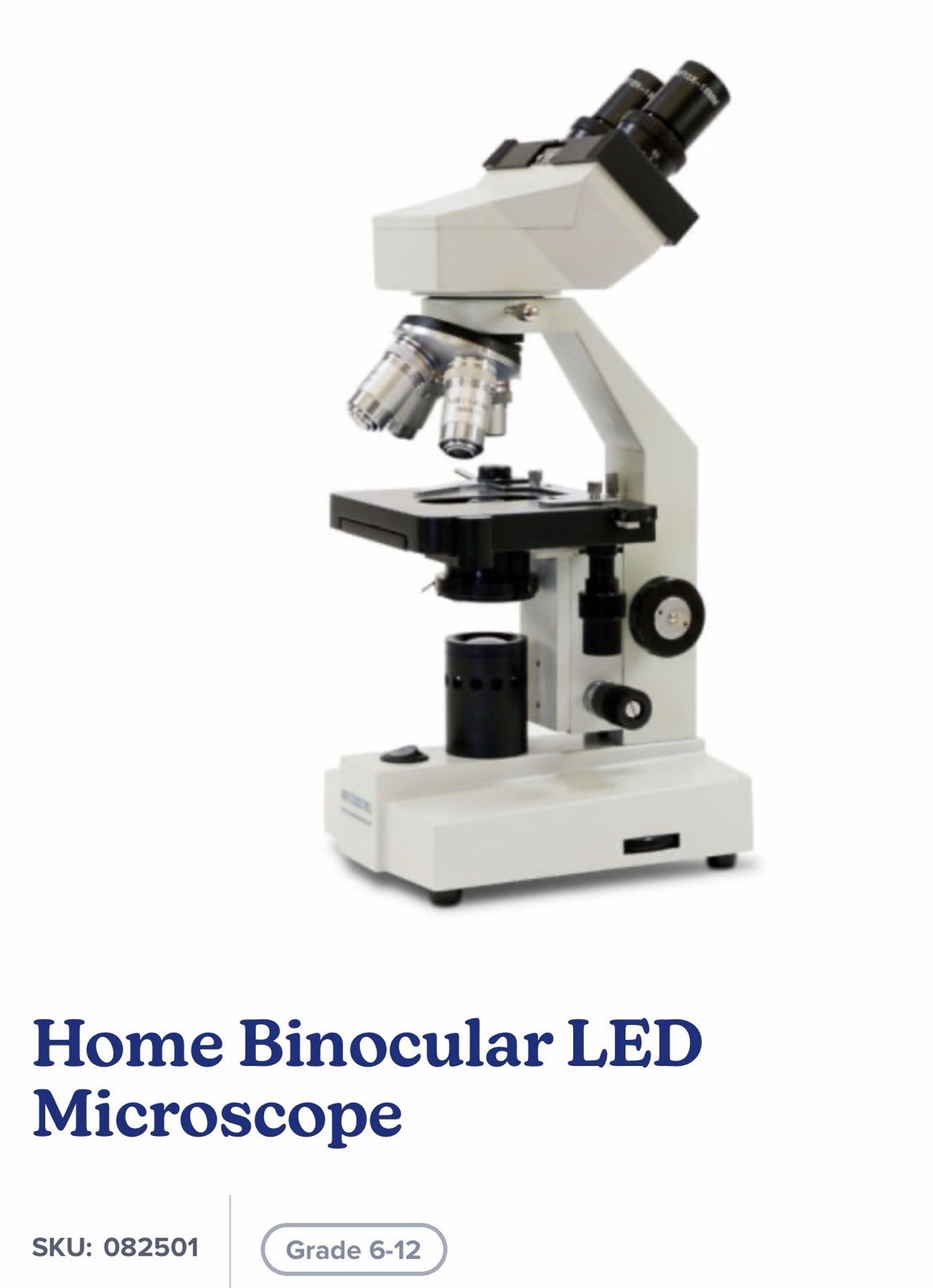 Home Science Tools Binocular  LED Microscope Homeschool Education New In Box