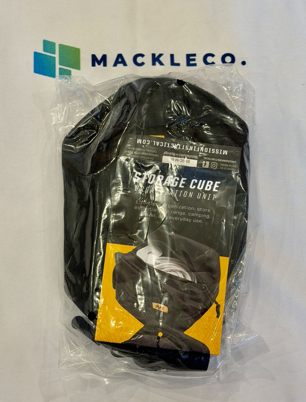 Mission First Tactical 1.5L Storage Cube B1-SC-M-BL Black NEW 4.75"x4.5"x4"