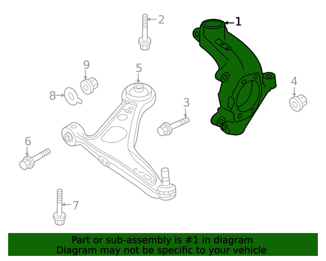 Genuine Nissan Steering Knuckle 40015-6RR0A