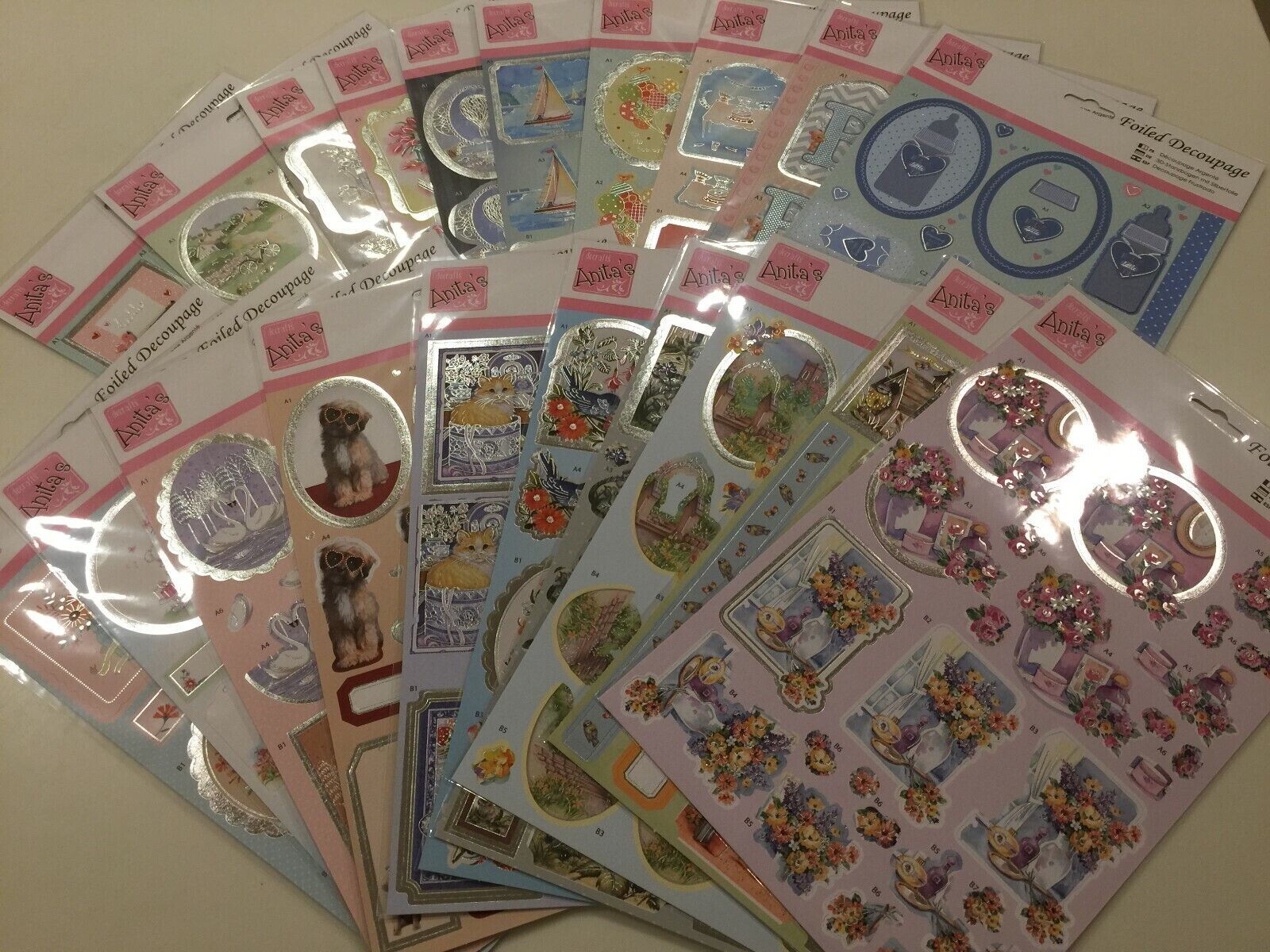 Docrafts Spring Time Foiled Decoupage Topper Set