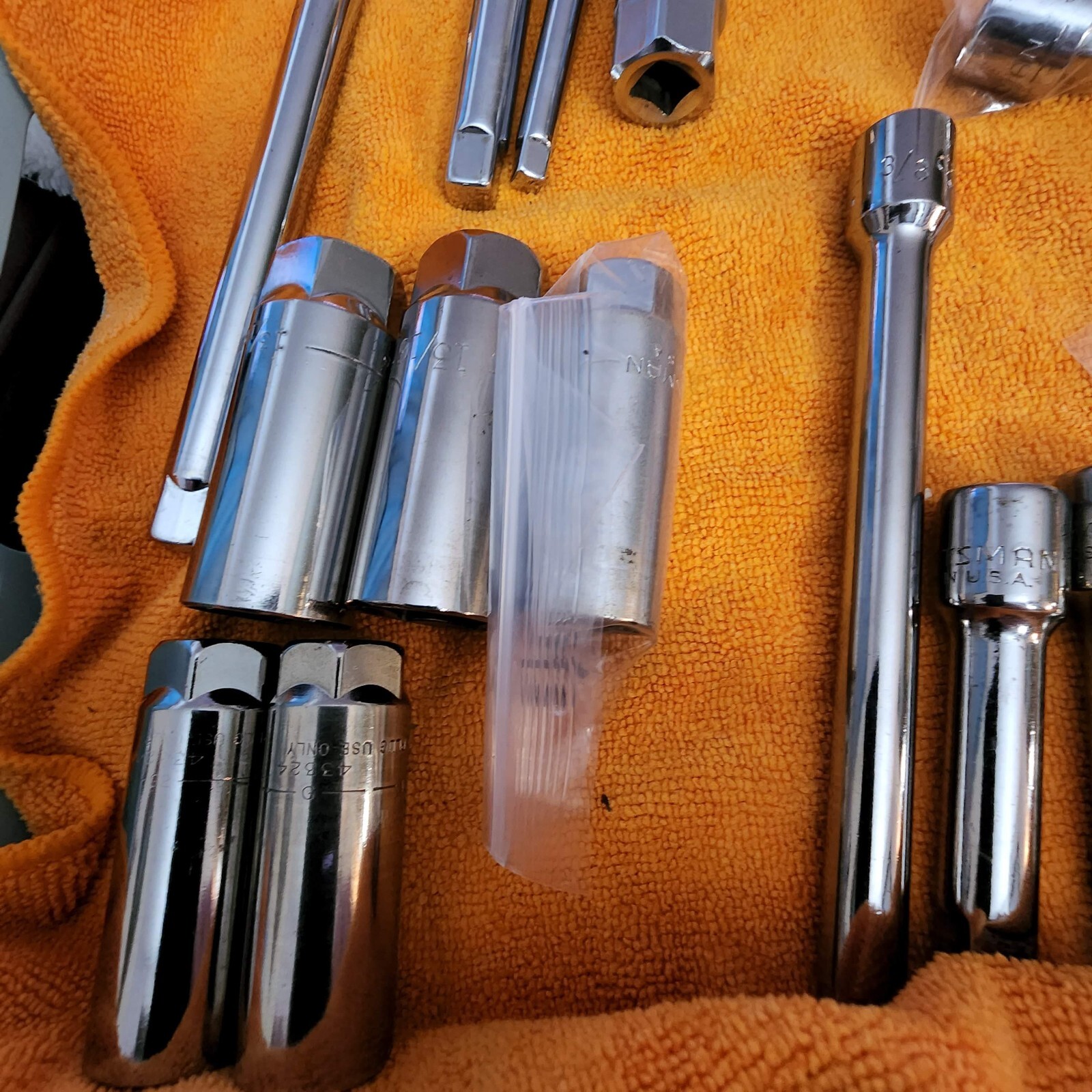 Craftsman 1/2", 3/8" & 1/4" Ratchets, Extensions, Adaptors/Sparkplug Socket USA