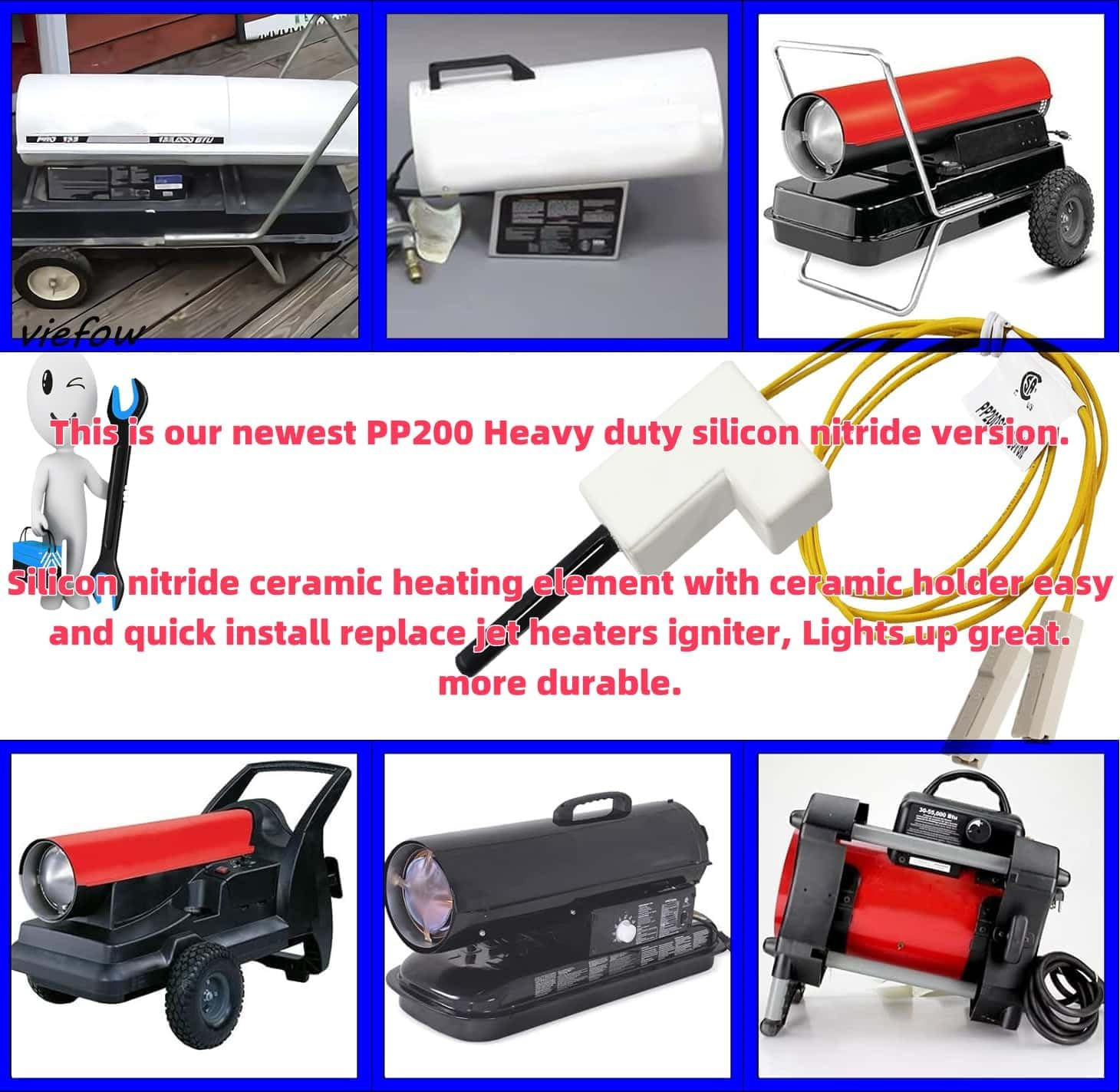 PP200SC PP200 HA1000 Hot Surface Igniter for Desa Reddy Master Heater HSI PP200