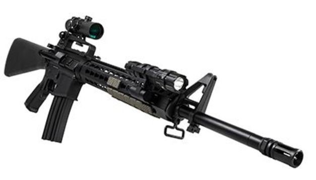Vism Keymod 1in Extended Flashlight Mount/Modular, Black VMFLKMMR Rings