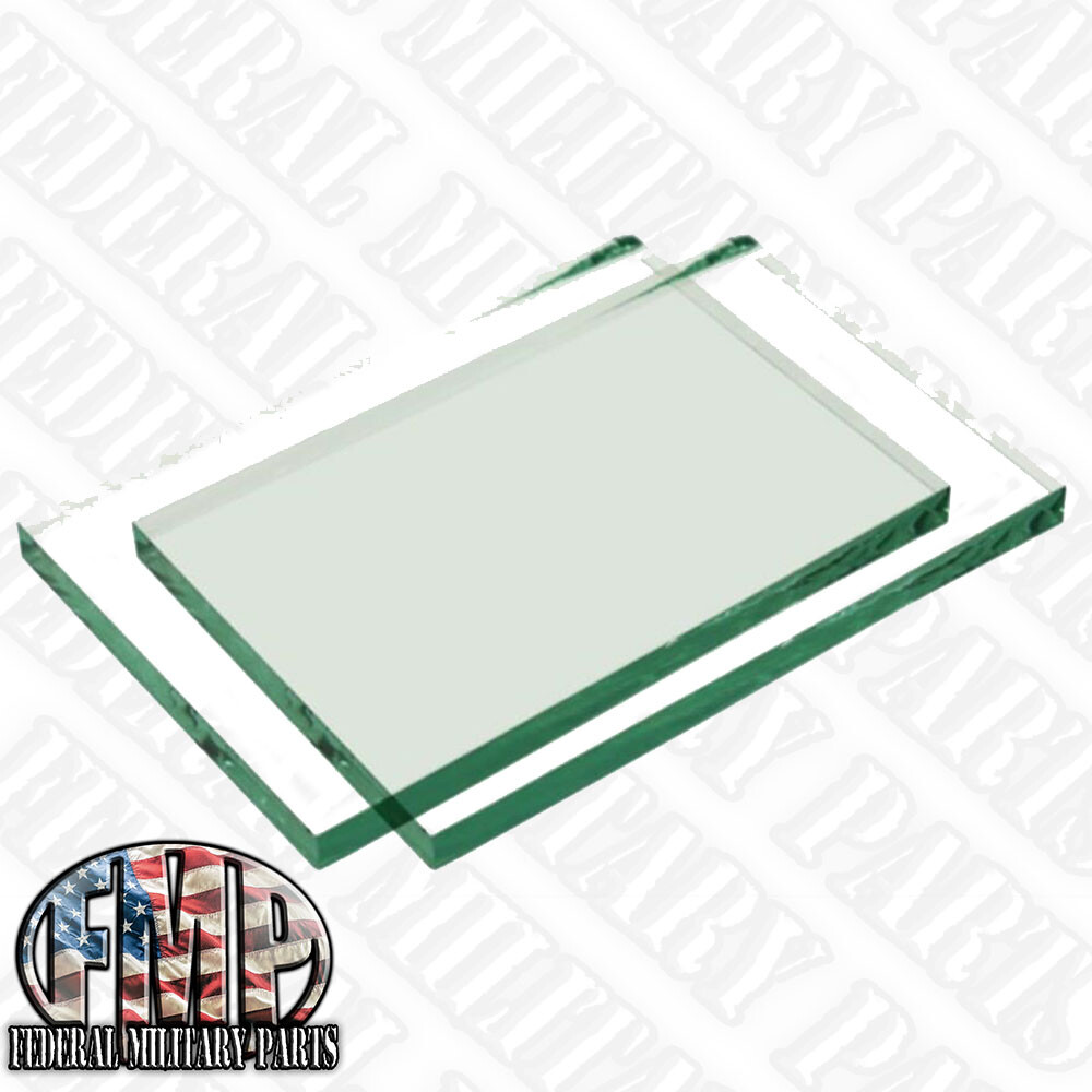 2 CLEAR 3/8" M998 PC MILITARY HUMVEE X-DOOR REPLACEMENT WINDOW HARD DOOR