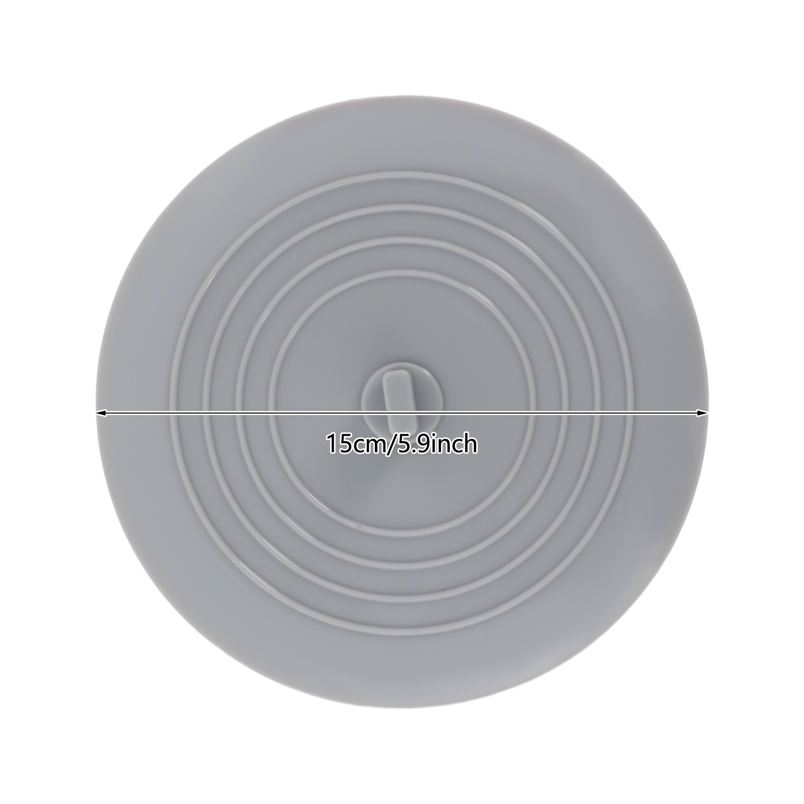 2PCS Silicone Rubber Drain Stopper Kitchen Sink Laundry Bathtub Floor Water Plug