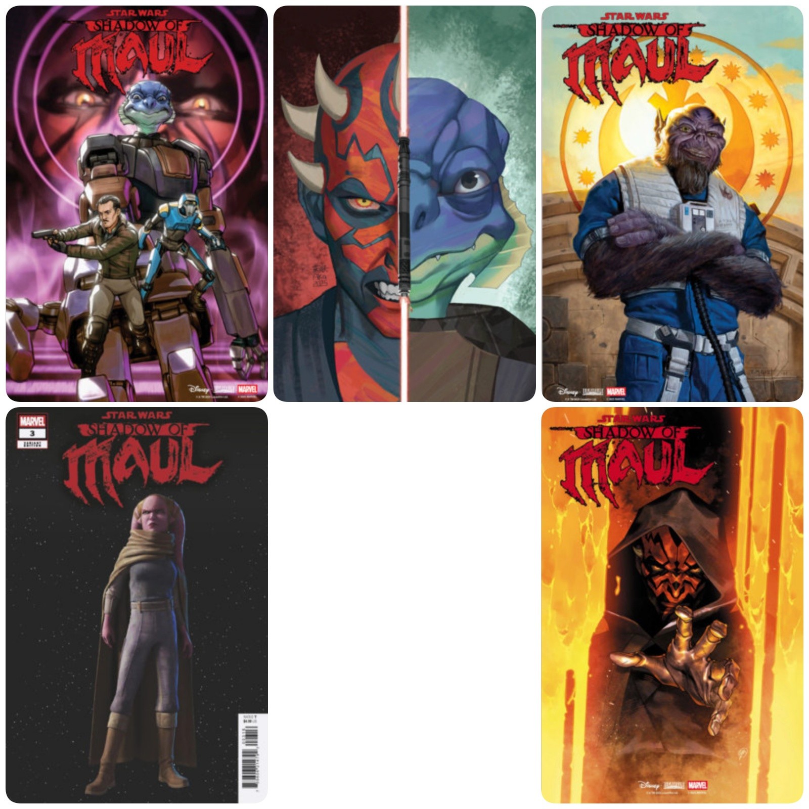 STAR WARS: SHADOW OF MAUL #3 **COVER SELECT**[1:10][1:25] PRESALE 05/13