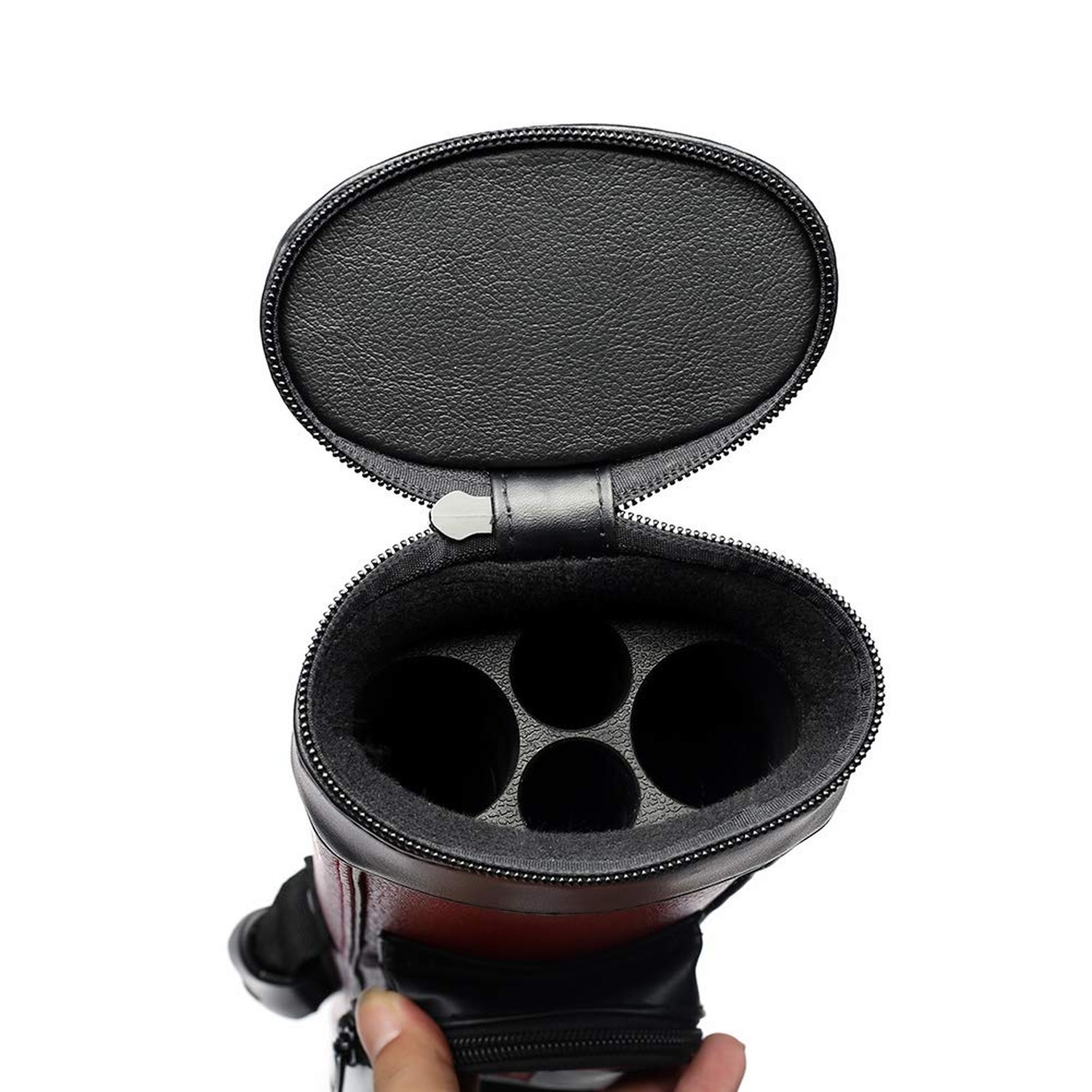 2X2 Billiards Pool Cue Tube Carrying Case Red