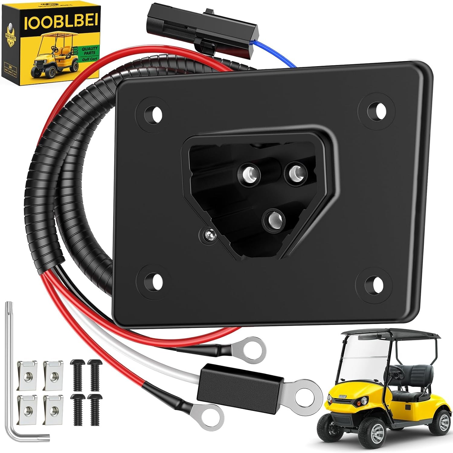 Golf Cart 48V Charger Receptacle for EZGO RXV 2008-Up Electric, EZGO RXV Charger