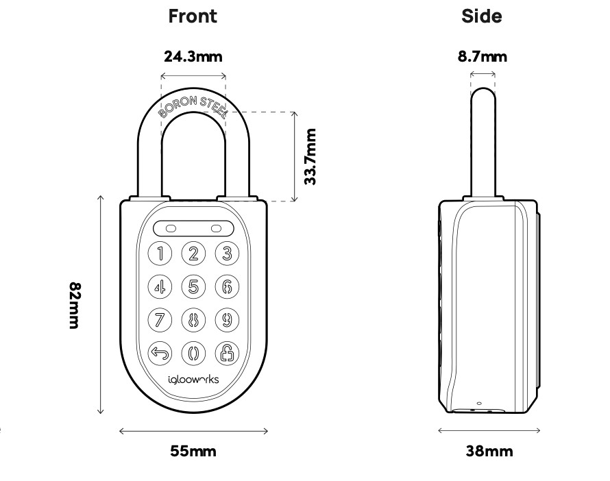 Igloohome Smart Padlock-IP RATED