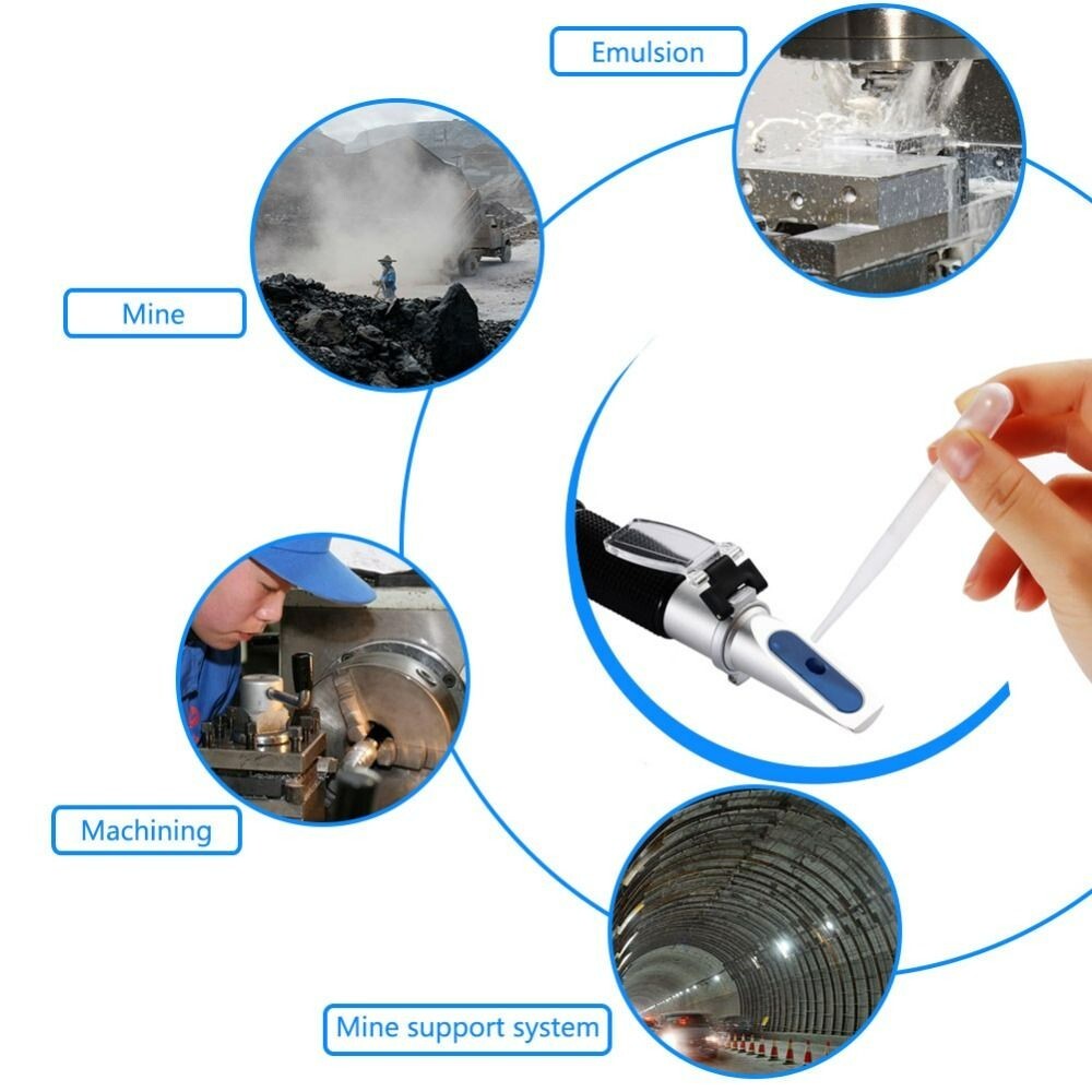 Oil Refractometer Test Emulsion Concentration Anti-rust Cutting Tester M-10