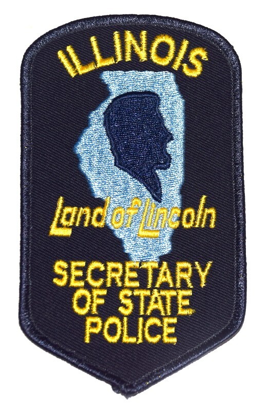 ILLINOIS- SECRETARY OF STATE POLICE – Sheriff Police Patch LAND OF LINCOLN USED