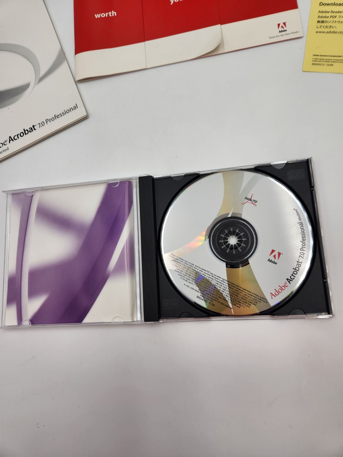 Adobe Acrobat 7.0 Professional for Windows 2004 Complete Retail USED
