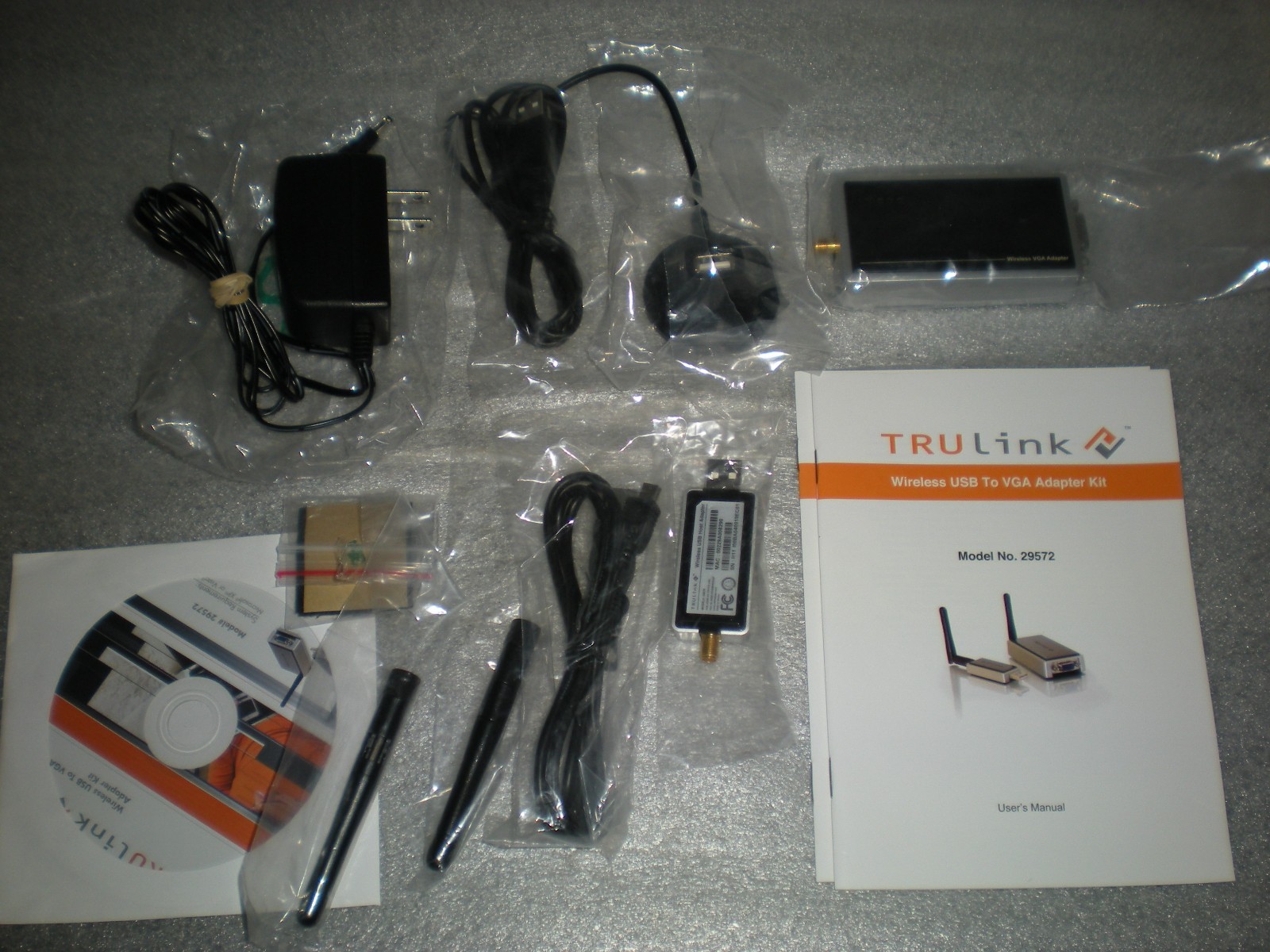 C2G 29572 29578 TRULINK WIRELESS USB TO VGA ADAPTER KIT 30FT SIGNAL DISTANCE