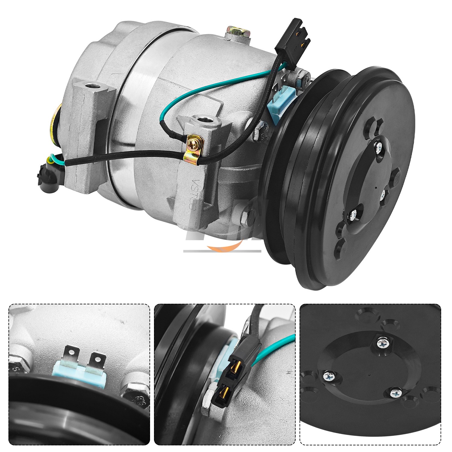 24V V5 A/C Compressor For A5W00258A 11Q6-90040 Hyundai HL730-7 HL770-7A R160LC7