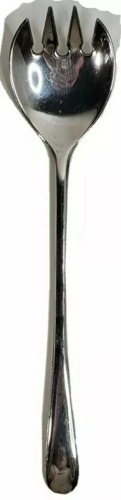 Serving Fork Modern Contemporary Silverplated Italy 8.88 inch Dinner Flatware