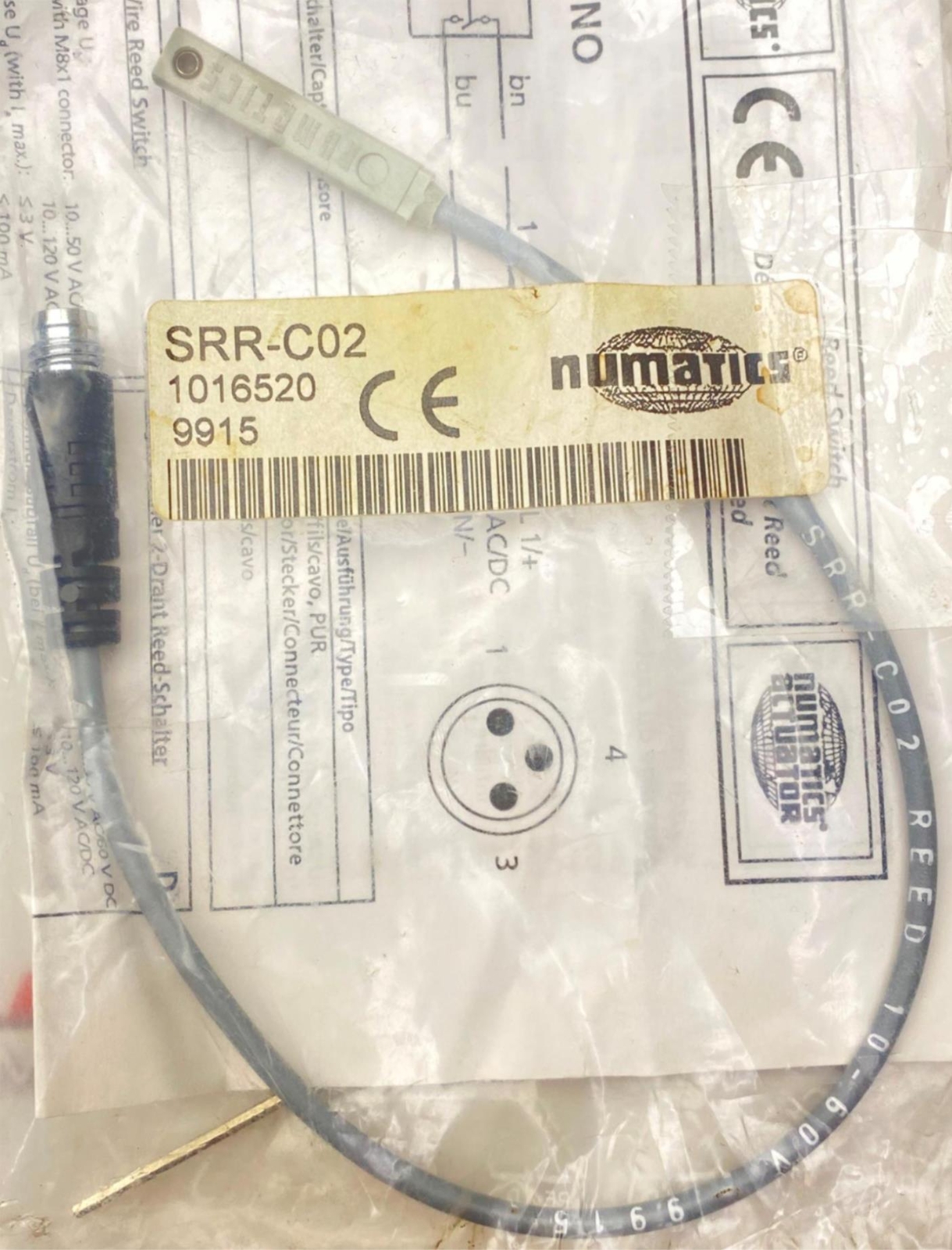 NUMATICS SRR-C02 Electronic Sensor Proximity Switch 1016520 (NEW)