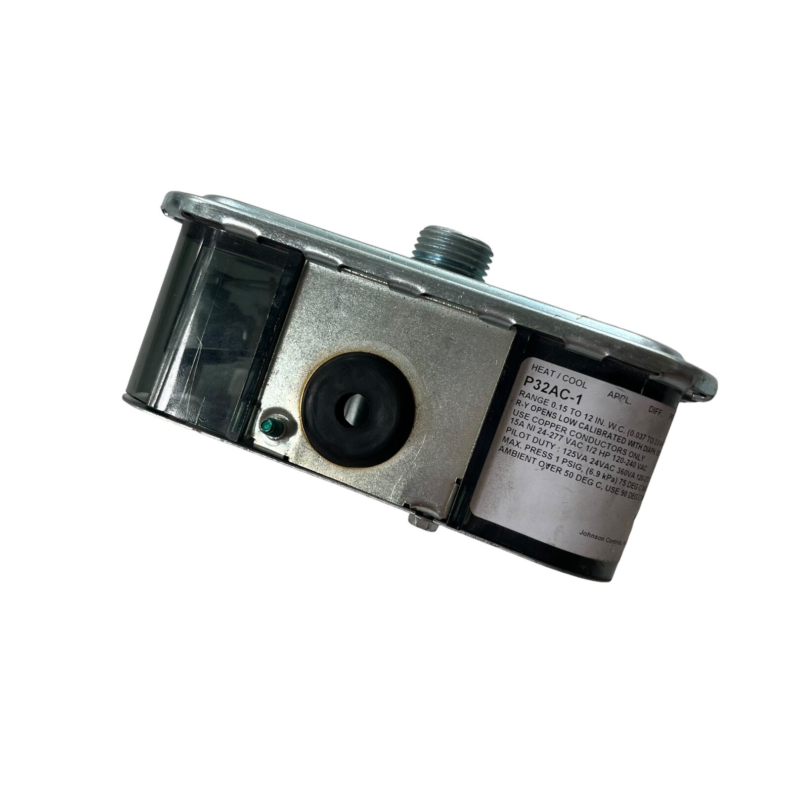 Johnson Controls Heat/Cool Appliance Differential Pressure Switch P32AC-1
