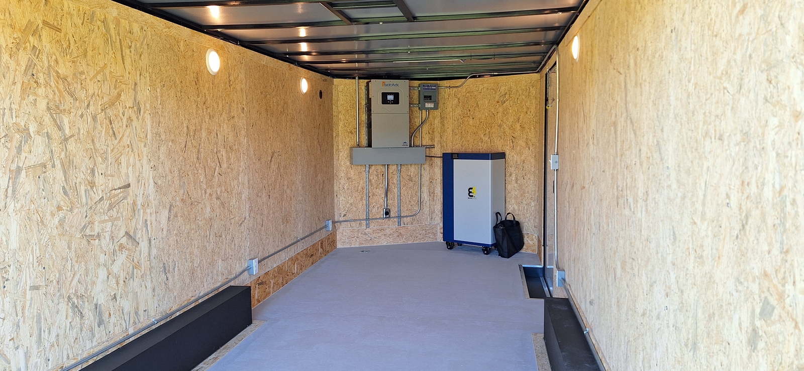 20' Enclosed SOLAR POWERED Offgrid Self-Sufficient Trailer - SOL-ARK 15K Version