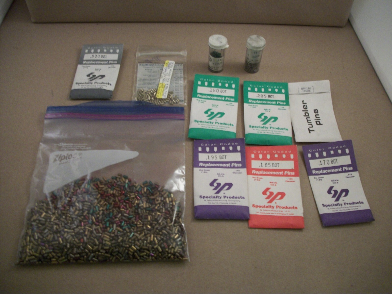 Miscellaneous Lot of Tumbler/Replacement Pins