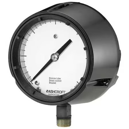 Ashcroft 451259Sd04l5000# Process Pressure Gauge,  0 To 5, 000 Psi,  4 1/2 In