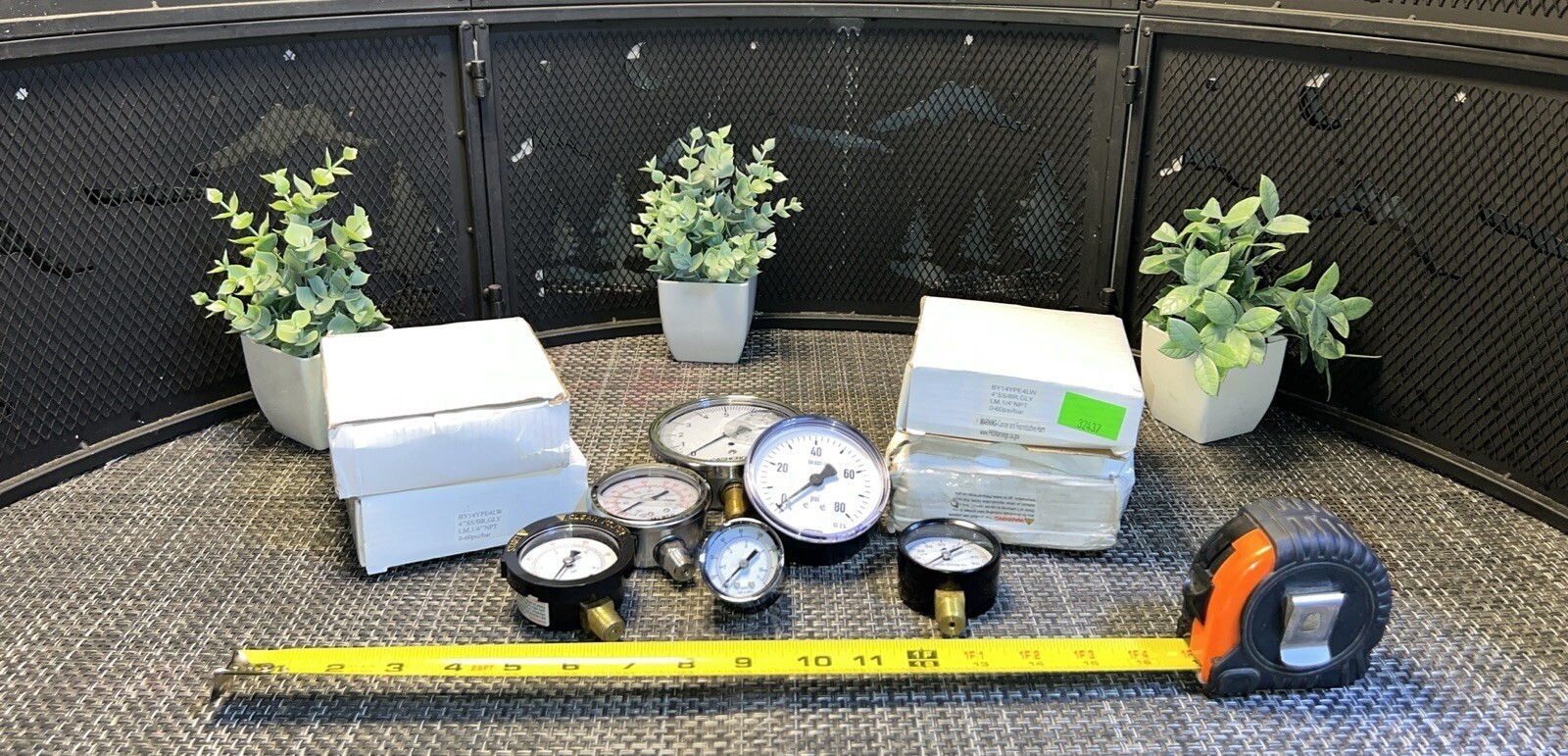 10 QTY! BULK LOT- Variety Gauges Filled Pressure Gauges Weksler Ashcroft McNeal