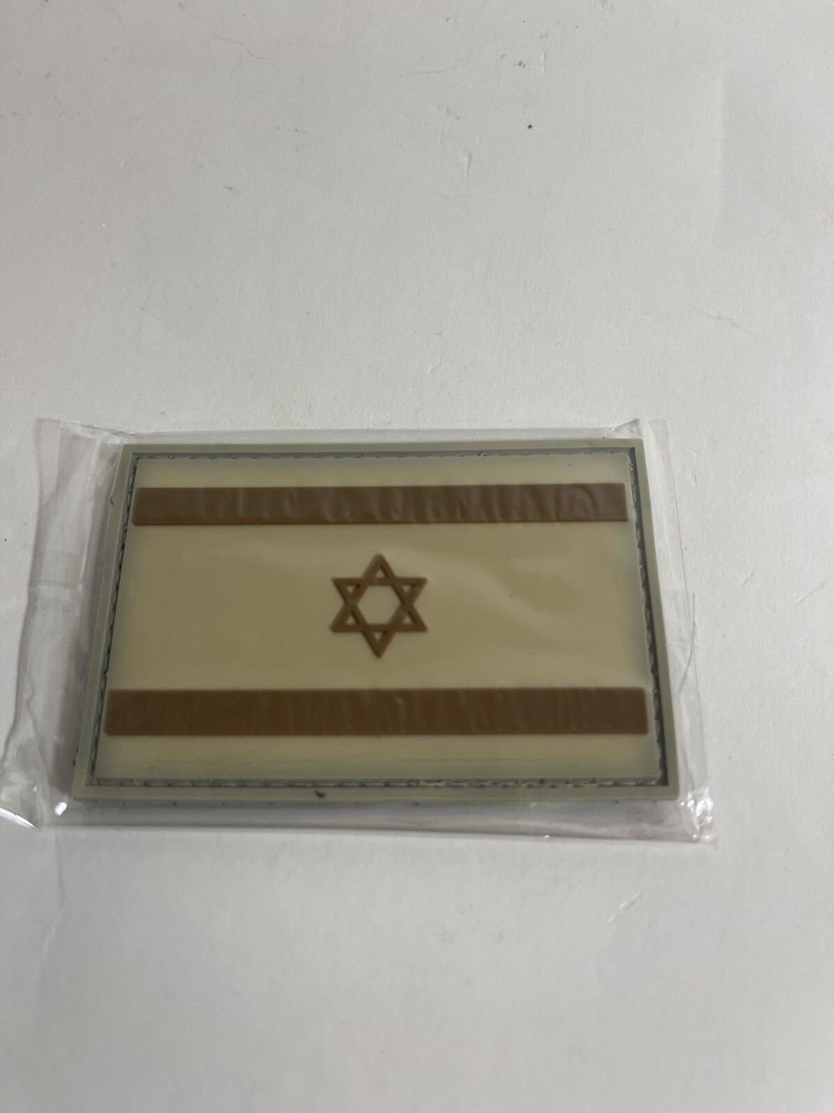 Israel Flag PVC Patch IWI Israeli Weapons IDF UZI Galil Ace Jericho Tavor Tan