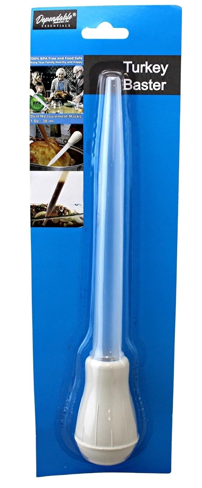 Dependable Turkey Baster - Heat-Resistant BPA-Free Basting Tool