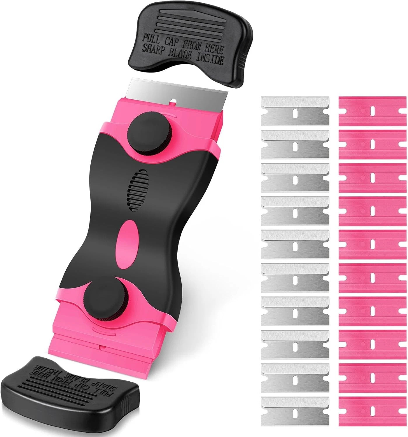 Razor Blade Scraper, 2-in-1 Scraper Tool, Multi-funtional Cleaning Razor Scraper