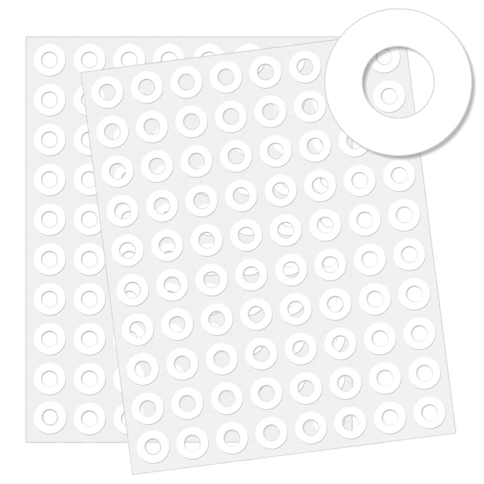 2880 Pack 0.25 Inch Paper Hole Reinforcement Stickers Binder Hole Spine Labels
