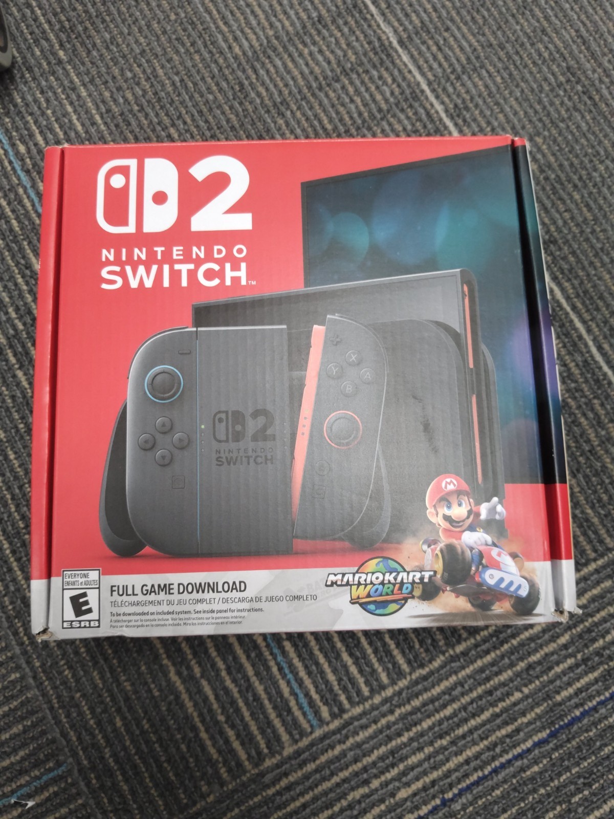 Nintendo Switch 2 Handheld Gaming Console w/ Mario Kart World Bundle 256GB Black