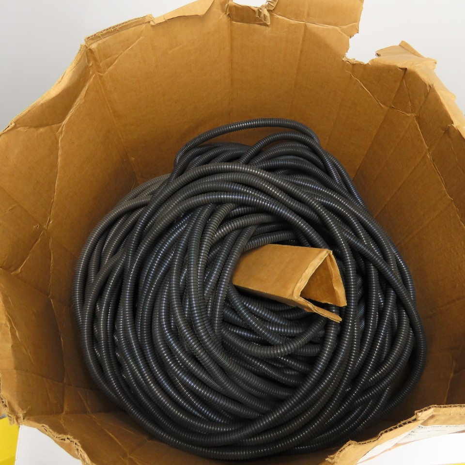 500PE .500"ID NFRPE Split Wire Loom Conduit Empire Convoluted Tubing Approx 750'
