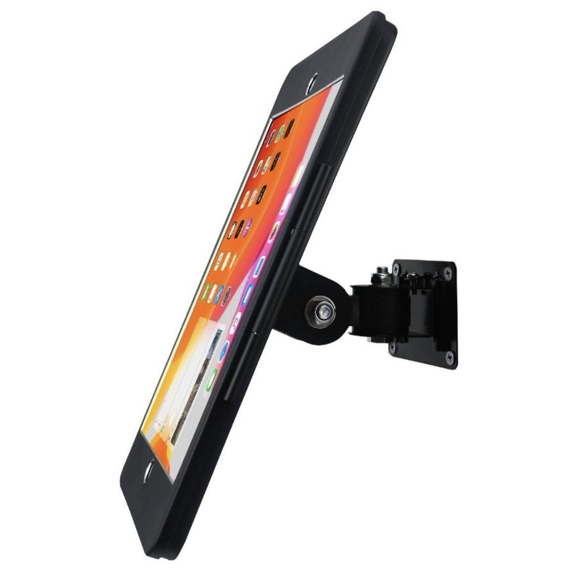 WeSTRUGGLE iPad 10.2 Wall Mount Bracket 7th 8th 9th Gen Anti-Theft Lock Black